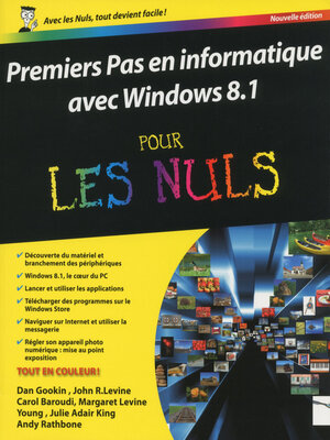 cover image of Premiers pas en informatique avec Windows 8.1 Pour les Nuls